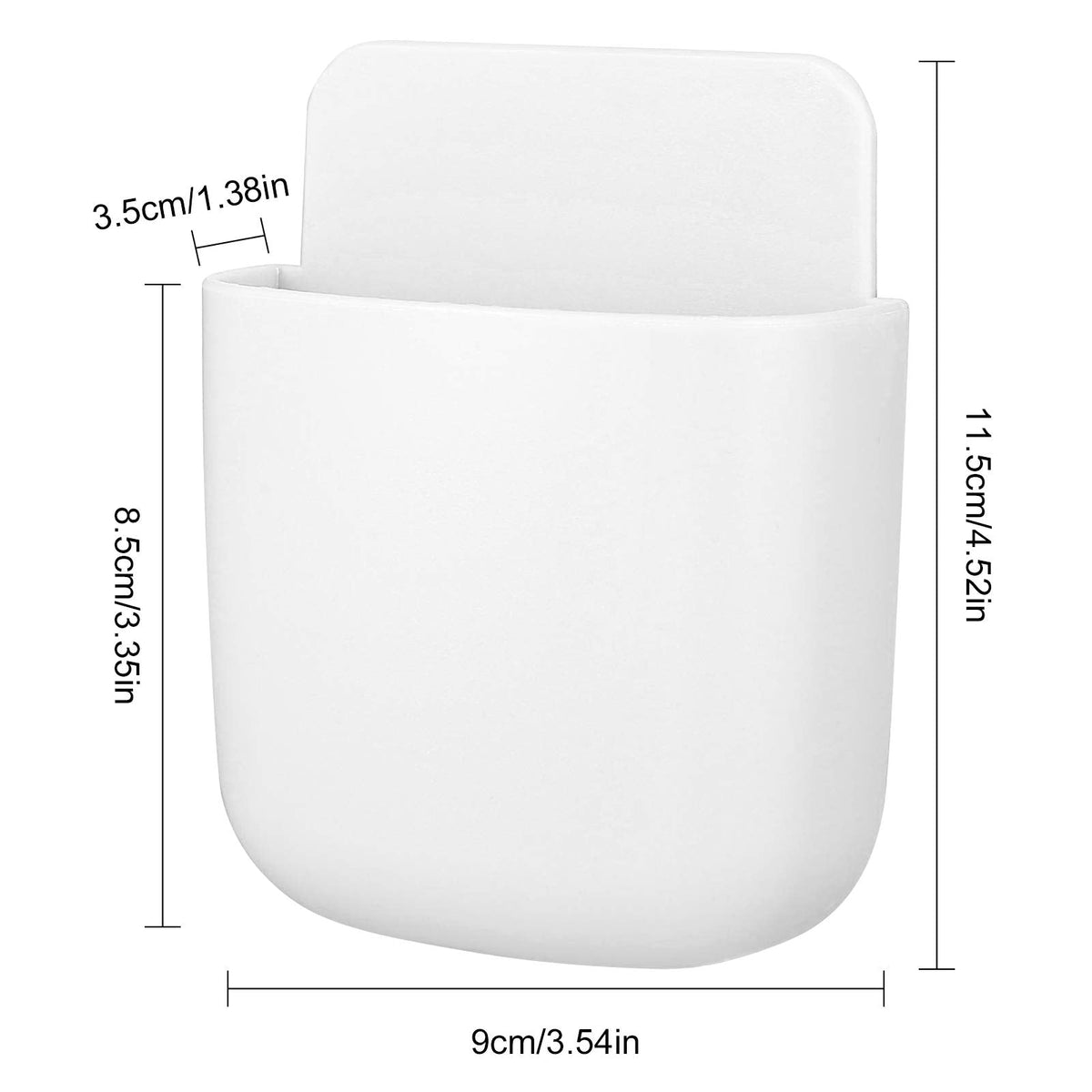 QINREN 3 Pcs Wall-Mounted Remote Control Storage Box