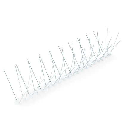 Pest-Stop Professional Bird Spikes - Deter Birds - Windowsills, Ledges, Walls and Guttering - All weather - UV-resistant plastic - High standard, 10 x