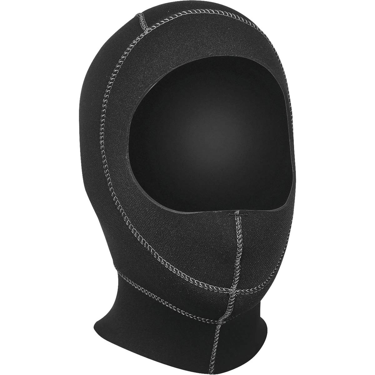 SEAC Standard Hood 5mm Standard Hood, Double-collar Hood In Ultraspan/fire Dry, Uv Protection, Suitable for Man and Ladies for Diving - Black, XL