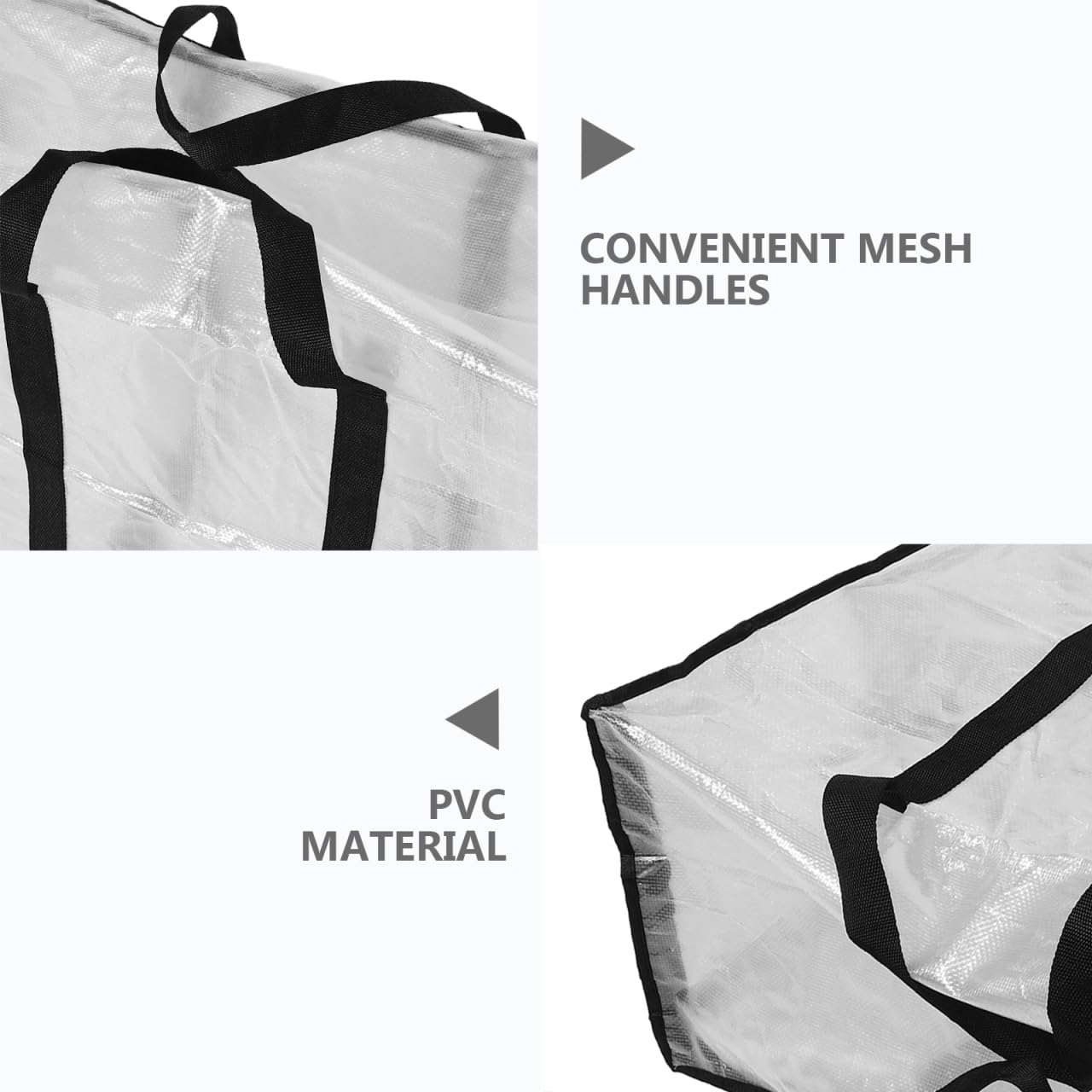 Amosfun Blanket Storage Bag Large 27.01 X 18.90 X 11.42in Waterproof Clothes Storage Bags with Mesh Handles Heavy Duty Moving Tote for Bedding Duvets