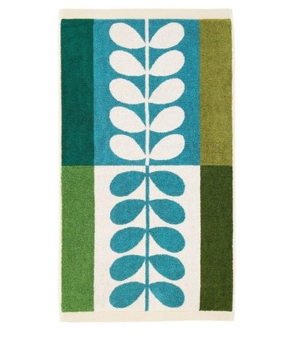 Orla Kiely Bathroom Towel Stem Check Willow - Bath Towel 125 x 70cm