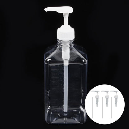 3 Pack 1 Litre Pump Dispenser,Pelican Dispenser Pump,Sauce Sprayer Dispensour,Dispenser Pump with 17cm Tube,Universal Shampoo Pump Dispenser 1000ml