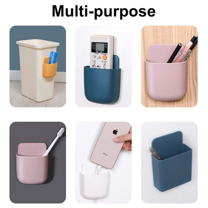 QINREN 3 Pcs Wall-Mounted Remote Control Storage Box