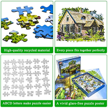 Giethoorn Village Jigsaw Puzzles for Adults 1000 Pieces Venice of the North Jigsaw Puzzles for Adults Gifts