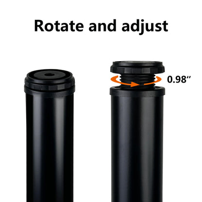 QLLY Table Legs 75cm/29.5 inch Adjustable Metal Desk Legs, 4 Pcs Furniture Legs, DIY Office Table Leg (75cm, Black)