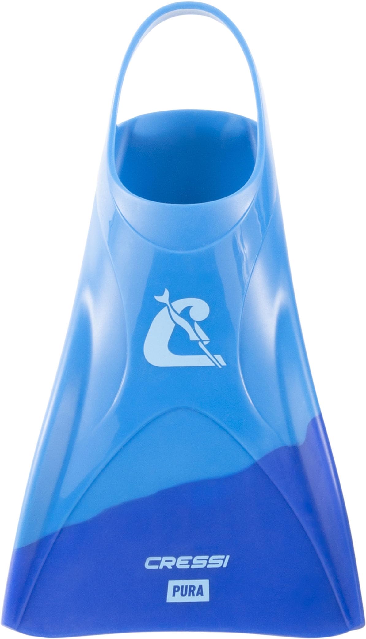 CRESSI Adult Swim Fins - Flexible Silicone for Comfortable and Durable Use, Blue/Azure, 35/38 - Pura: Designed in Italy