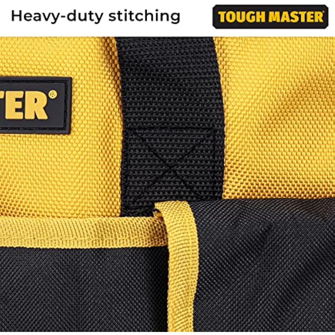 Tool Bag 16" Inch Heavy Duty Large Nylon Smart Tool Storage Bag Organiser 8 Outer & 19 Inner Side Pockets with Removeable/Adjustable Shoulder Strap TOUGH MASTER