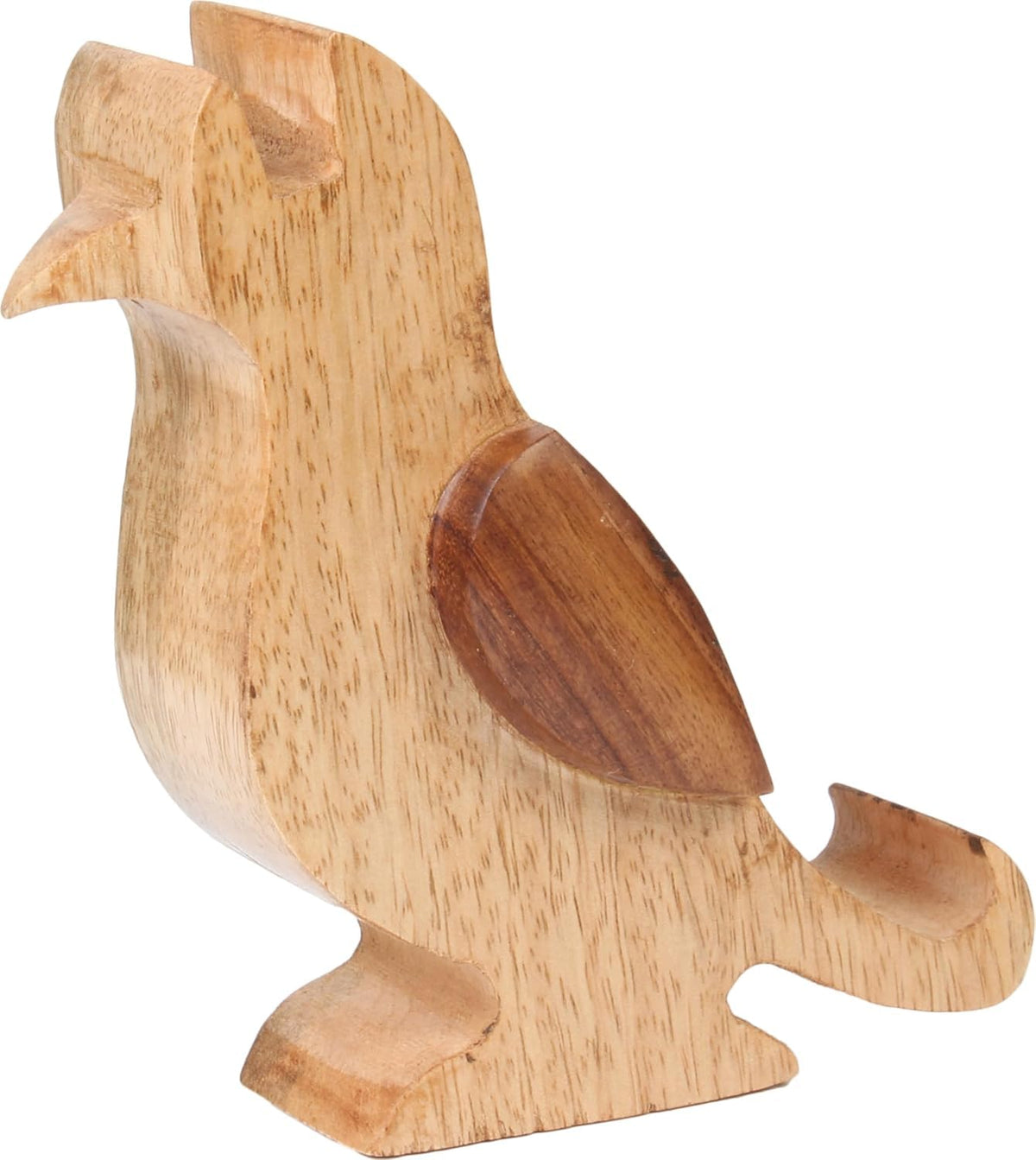 SWACRAFT Wooden Bird Spectacle Eyeglasses Holder Stand With Mobile Display Stand | Mango Wood Eyewear Sunglasses Holder Display Stand 6 Inch
