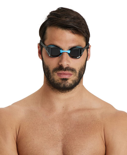 arena Cobra Ultra Swipe Unisex Adult Racing Swimming Goggles, Swimming Pool Goggles with Curved Lenses, Anti-Fog, UV Protection, 5 Interchangeable