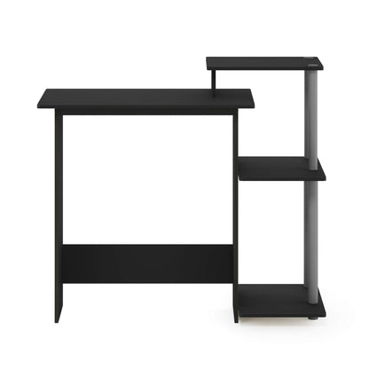 Furinno Efficient Home Laptop Notebook Computer Desk, Study Desk, Writing Desk, Black/Grey