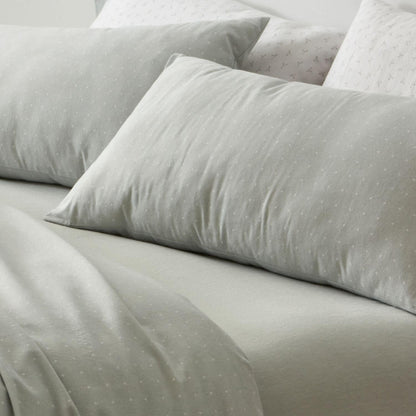 Burrito Blanco | Cotton Flannel Sheets | Bed 105 cm Design 577 | Laurel Color (105x190/200 cm.)