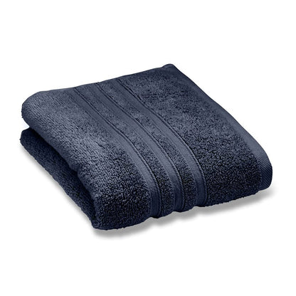 Catherine Lansfield Zero Twist Cotton 50x85cm Hand Towel Navy Blue