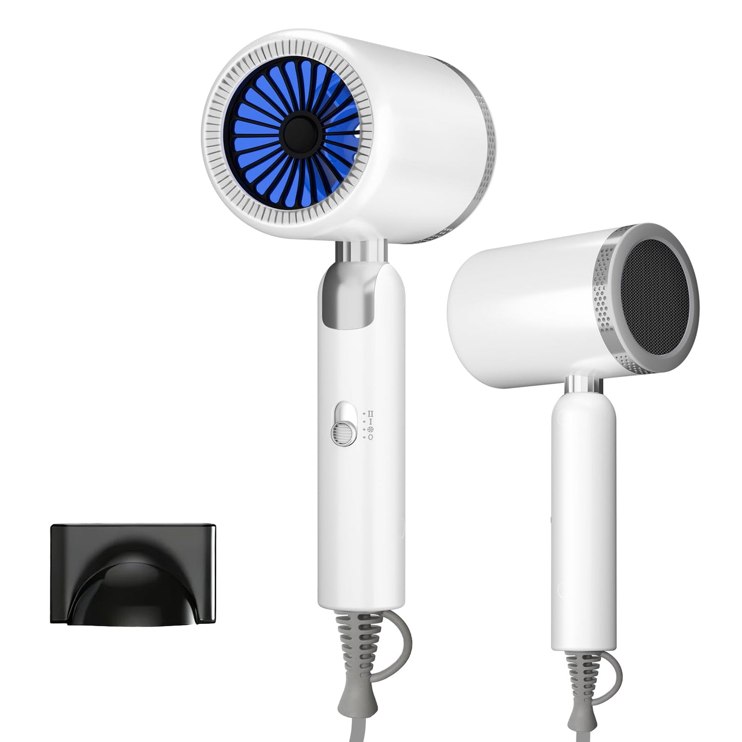 Hair Dryer for Women & Men, 1800W Foldable Ionic Hairdryer, Compact & Lightweight Blow Dryer with Even Heat, Ceramic Tec, No Heat Damage, Fast Drying,