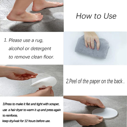 CCLKHY 20 Pcs Non Slip Bathtub Stickers, Round Non Slip Stickers, Shower Stickers, Transparent Self-Adhesive Non-Slip Strips Stickers for Bath Tub