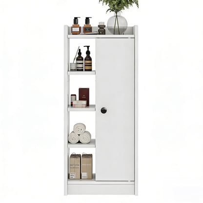 Feonase Bathroom Storage Cabinet with 4 Open Storage Unit, Slim Bathroom Storage Unit with Adjustable Shelf