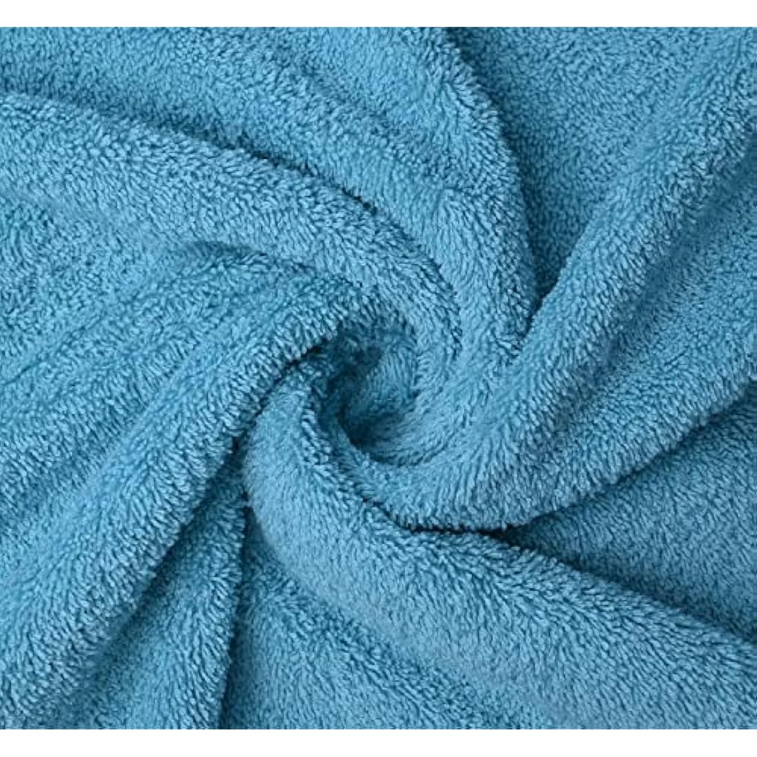 FB 2x Extra Large Super Jumbo Bath Sheets (100 x 200 cm-600 GSM) Luxury 100% Egyptian Combed Cotton Towel Super Soft Premium Hotel Quality Quick Dry Bathroom Towels Set (Aqua)