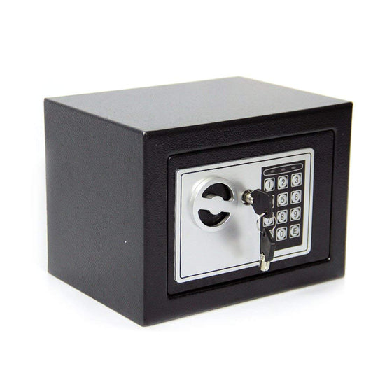 CDC? 6.6L DIGITAL STEEL SAFE ELECTRONIC SECURITY HOME OFFICE MONEY CASH SAFETY BOX 2 KEYS