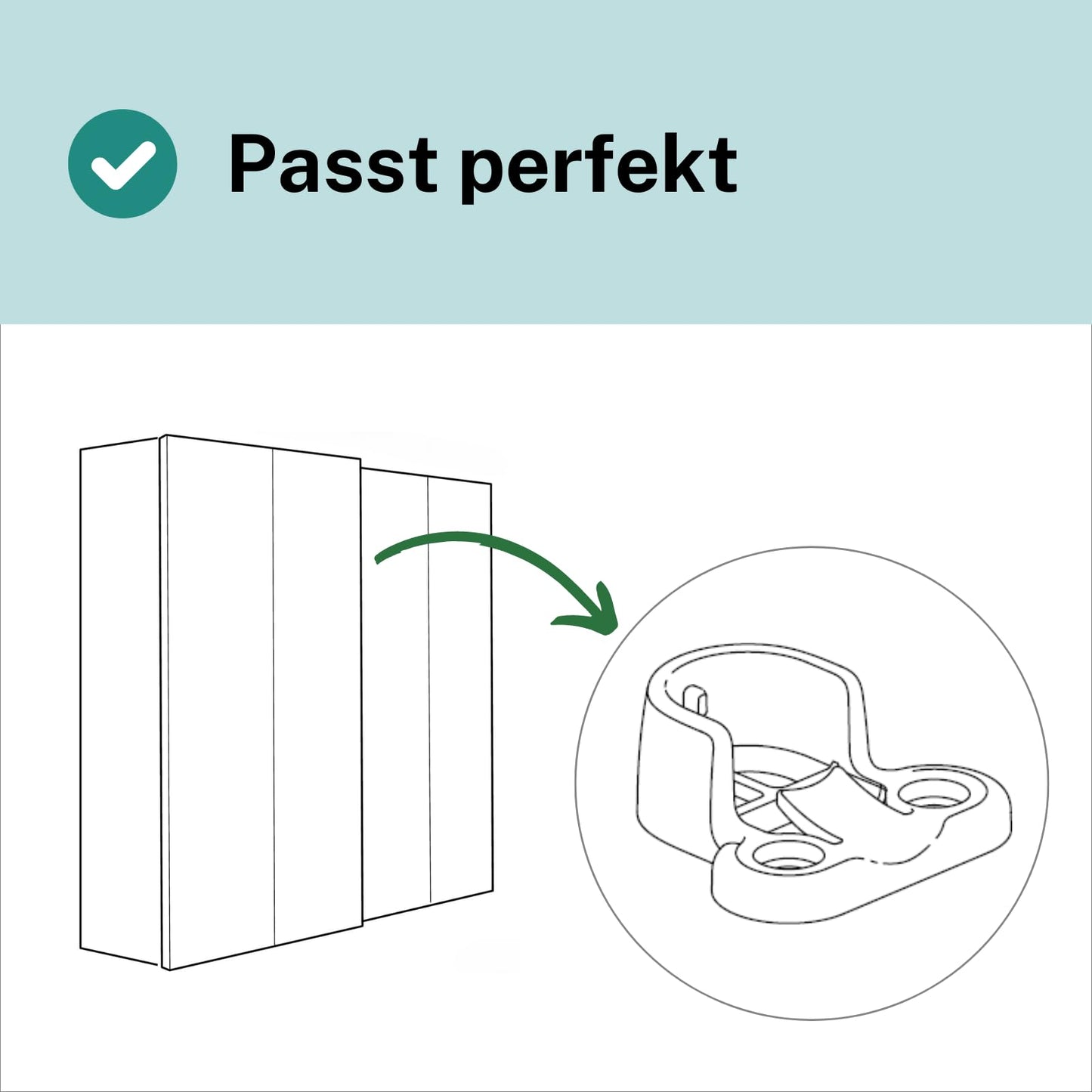KOMPLEMENT 130627 Clothes Rail compatible with IKEA PAX