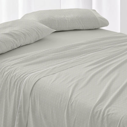 Burrito Blanco | Cotton Flannel Sheets | Bed 105 cm Design 577 | Laurel Color (105x190/200 cm.)