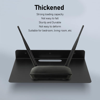 TOPINCN Floating AV Shelf Thickened Projector Router Camera Rack Mounted Box Sturdy Rack for Set Top Box Bracket Audio Visual Shelving