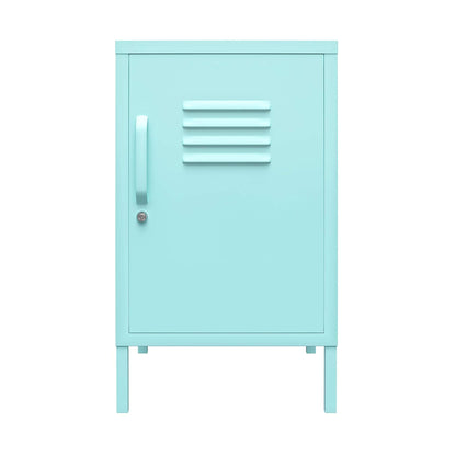DHP Furniture Cache Metal Locker End Table Mint