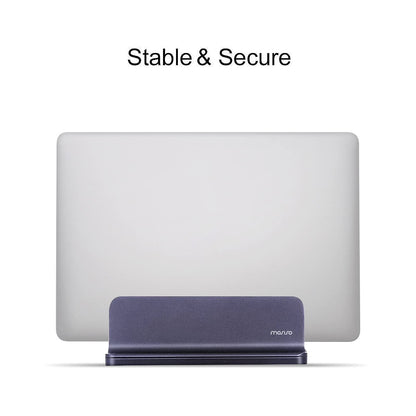 MOSISO Vertical Laptop Stand, Adjustable Aluminum Alloy Holder, Space Gray