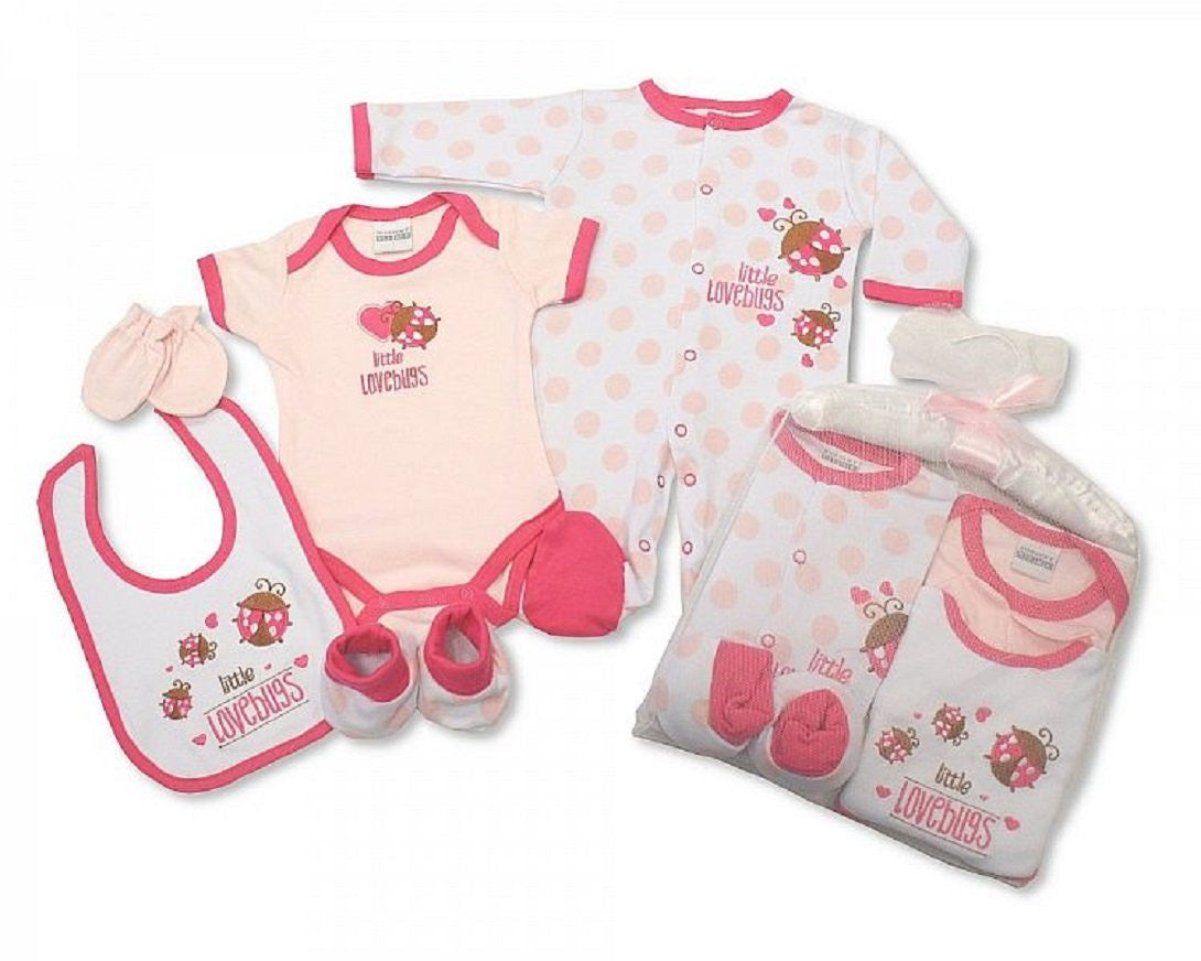 5 Piece Baby Boy Gift Set With Embroidery and Applique - 0/3 Months