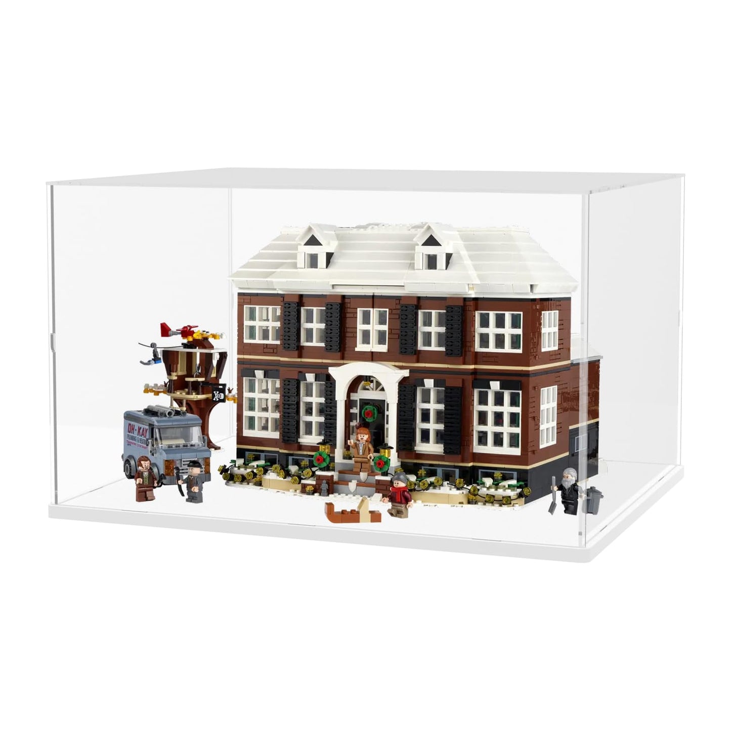 Nynelly Large Acrylic Display Case for Lego Home Alone House 21330 21338 75574 for Models Figures
