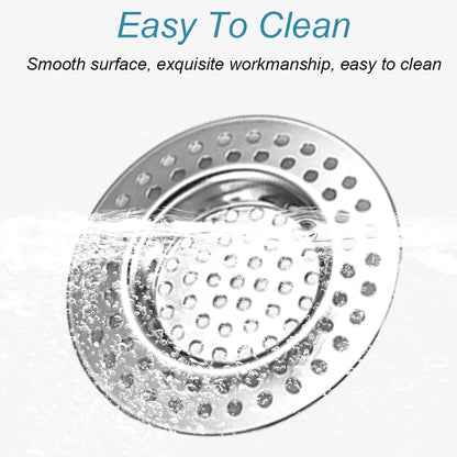 Stainless Steel Sink Filter, 4PCS Sink Strainer, Drain Filters, Kitchen Sink Strainer Plug,Shower Drain Filters, Hair Filters, Drain Protectors