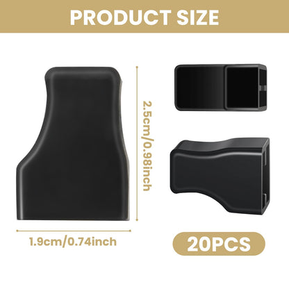 Ktxaby 20Pcs Black Coffee Syrup Pump Tip Covers,Rubber Syrup Caps Fits for Syrup Pump,Oil Liquor Bottle,Pour Dispenser