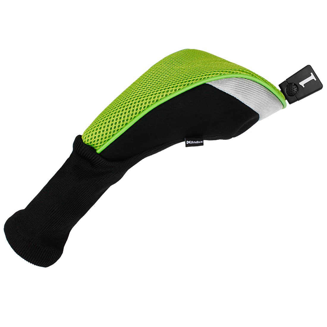 Andux 4pcs/Set Golf Wood Club Head Covers 460cc Driver with Long Neck Green