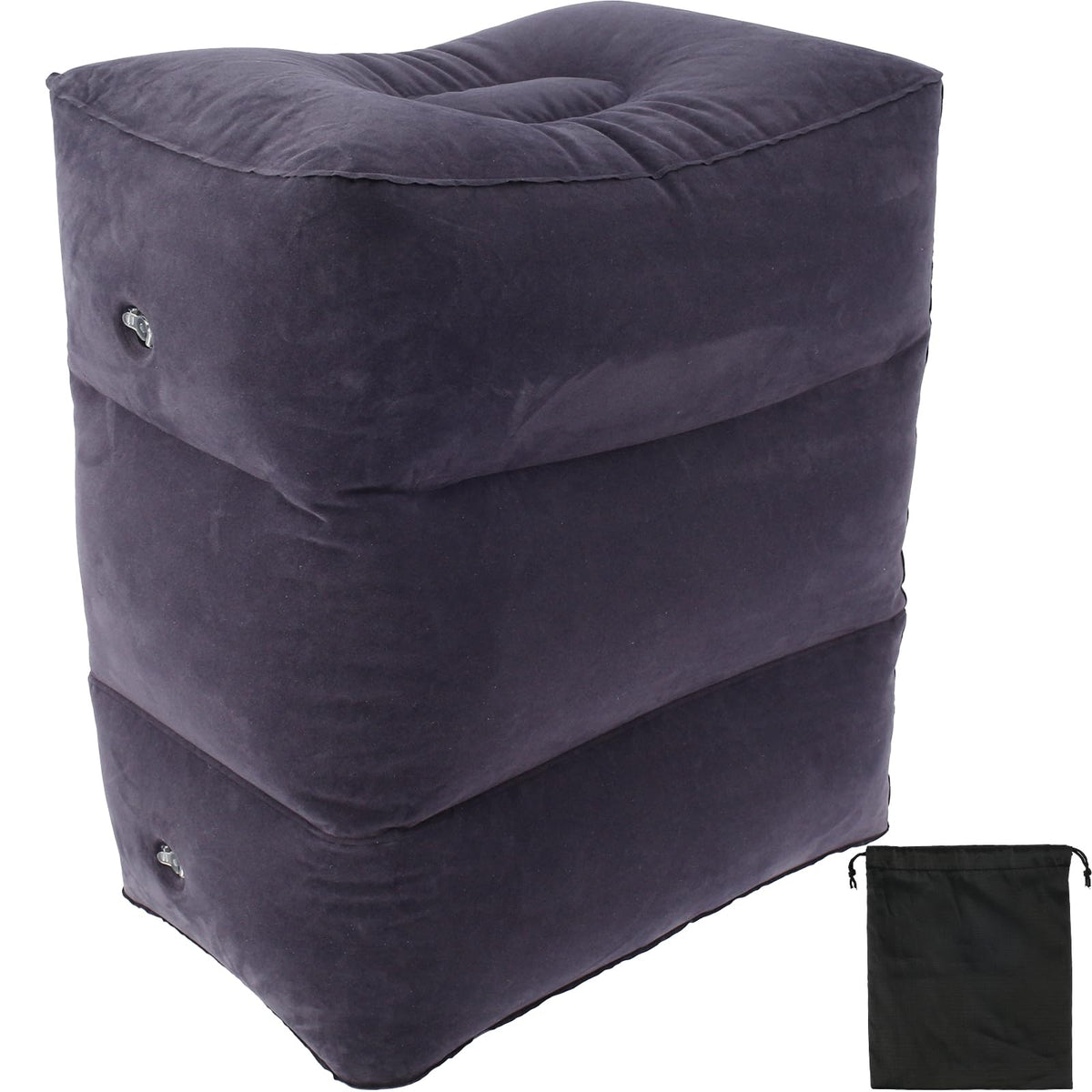 HAIJED Inflatable Foot Rest Pillow, 3 Layer Height Adjustable Inflatable Travel Foot Rest