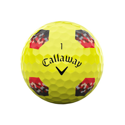 Callaway Golf Chrome Soft Premium Tour Golf Ball 2024 Yellow True Track