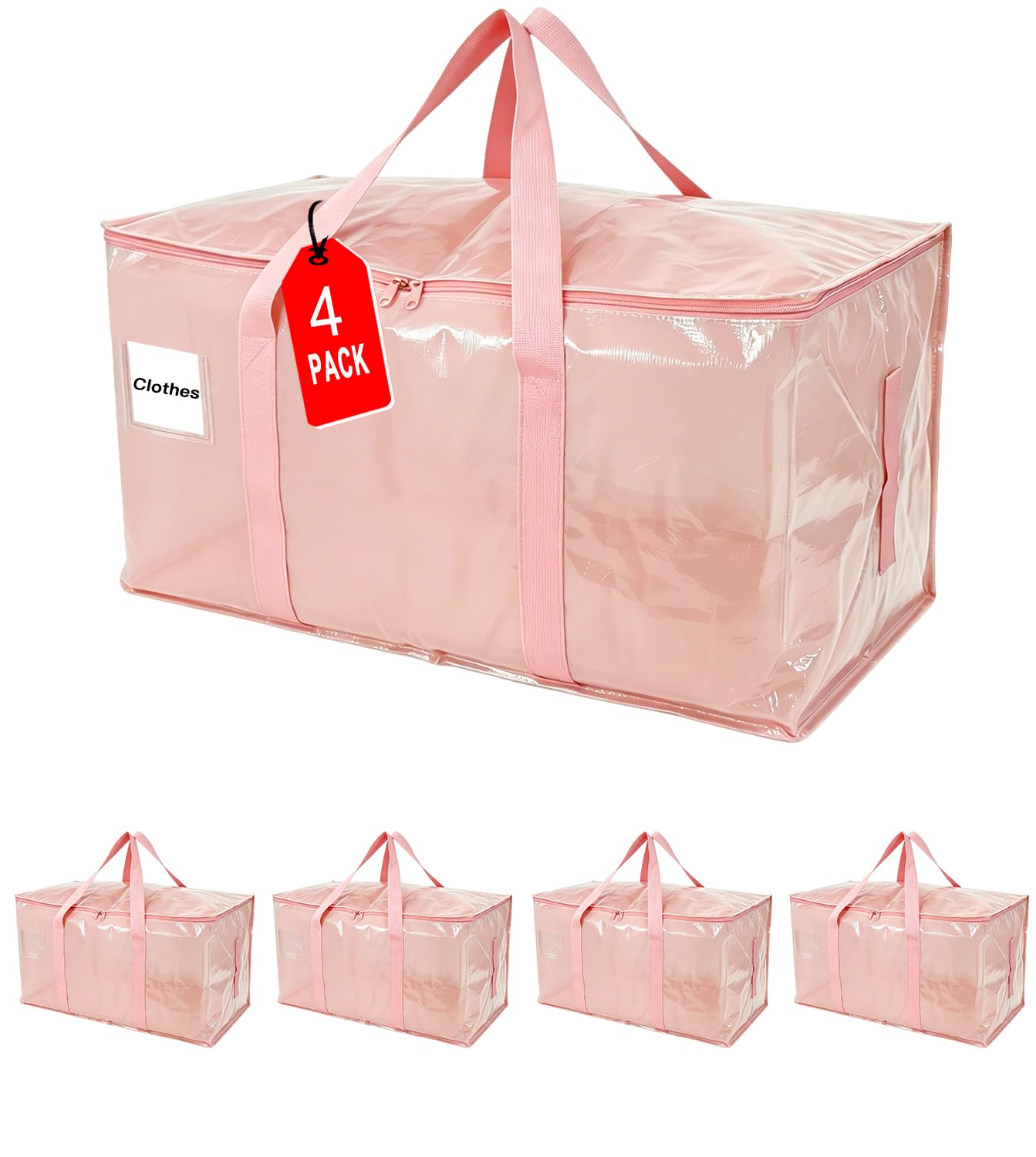 ZFWDSY Moving Bags 93 L,4-Pack Storage Bags Moving Boxes Alternatives