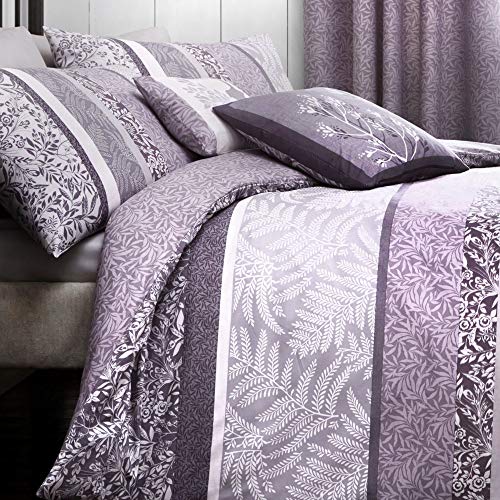 Dreams & Drapes, Hanworth, Easy Care Duvet Cover Set, Super King, Heather, Purple