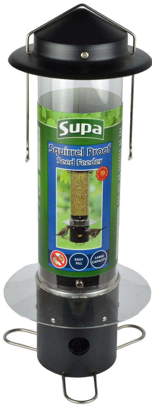 Supa Squirrel Proof Wild Bird Feeder is Designed to Keep Both Squirrels and Larger Bully Birds at Bay, so that Small Garden Birds Can Eat in Peace,