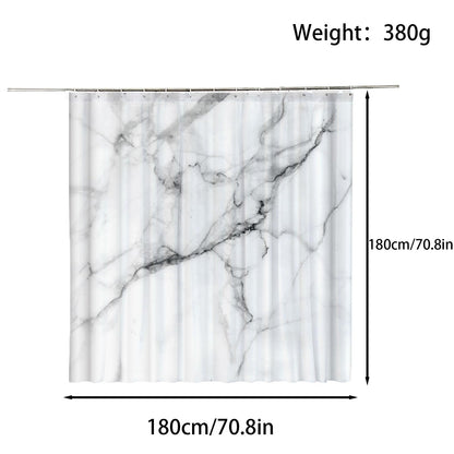 FAIRYGATE Bathroom Window Curtains Shower Curtain Anti Mould Bathroom Curtains with 12 Hooks Washable Shower Curtain Fabric B9014