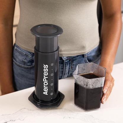AeroPress XL Coffee Press  3 in 1 brew method combines French Press, Pourover, Espresso. Full bodied, smooth coffee without grit or bitterness. Small