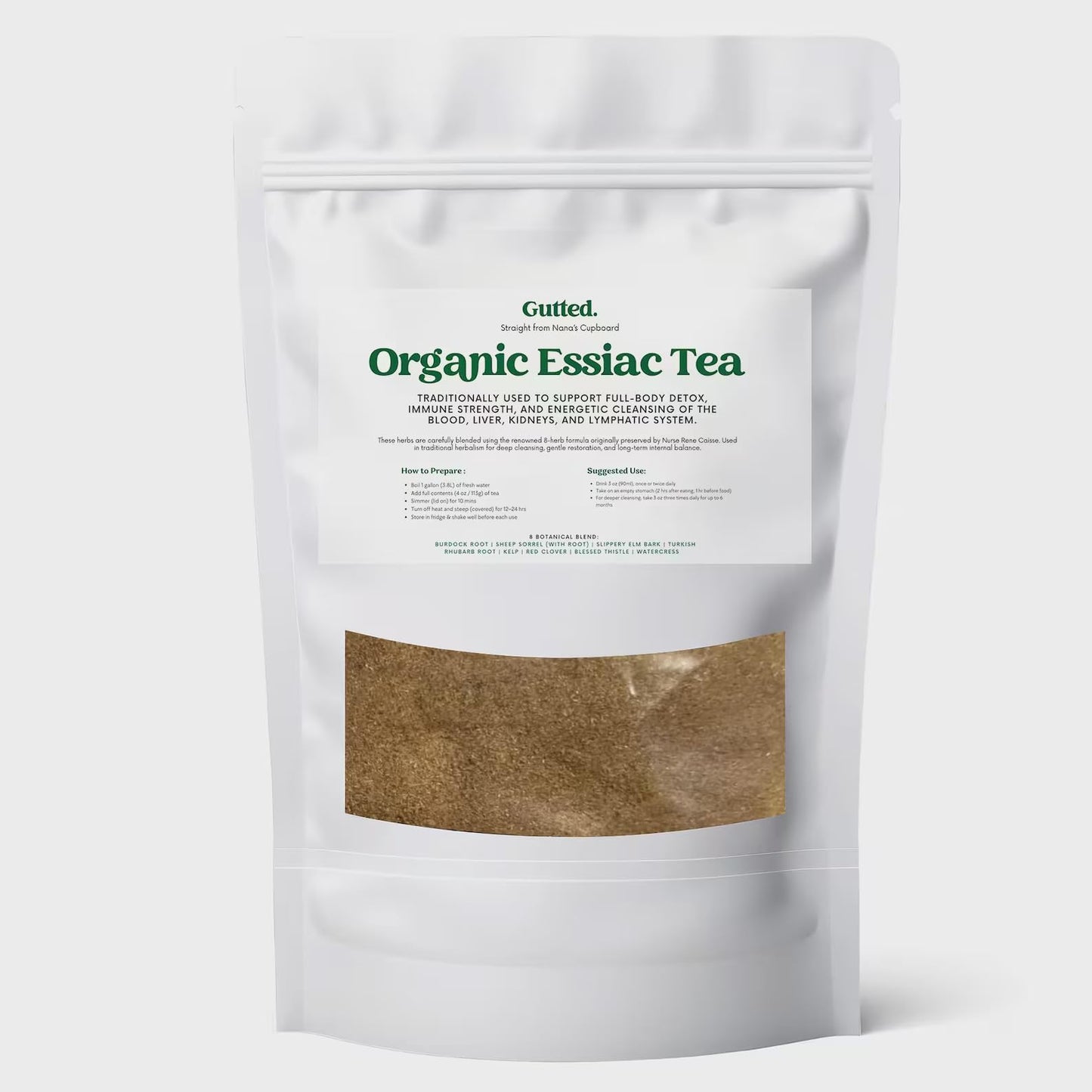 Essiac Tea ? Organic 8-Herb Herbal Blend | Authentic Rene Caisse Inspired Formula | Wild-Harvested & Handcrafted | 4oz / 112g Loose Leaf Herbal Tea