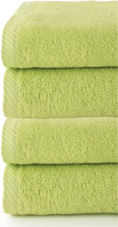 Top Towel Plus Set of 4 Bath Towels and Washbasin 100% Cotton | Soft, Absorbent and Durable Towels 50 x 100 cm | Ideal Set for Modern Bathroom