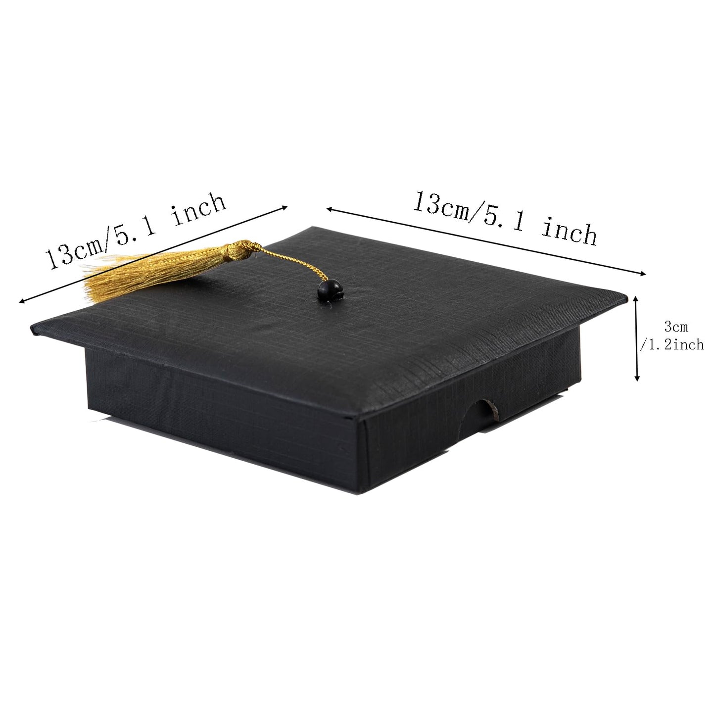 APLUSWER Graduation Gift Box with Tassel Class of 2026 Black Graduation Cap Box For Presents