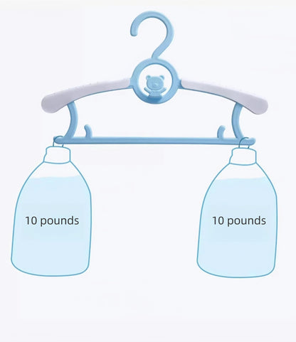 Baby Coat Hangers Small Clothes Hangers First Steps Pack of 10 -Baby Blue (blue)