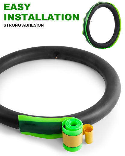 Julai Fat Tyre Liner, Bike Bicycle Tube Flats Self-adhesive Protector Puncture Free Compatible with 20 24 26 28 29 x 4-5 inch