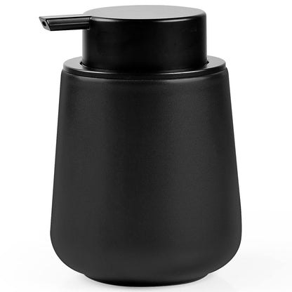 BosilunLife Soap Dispenser Ceramic for kitchens 12Oz Matte Black