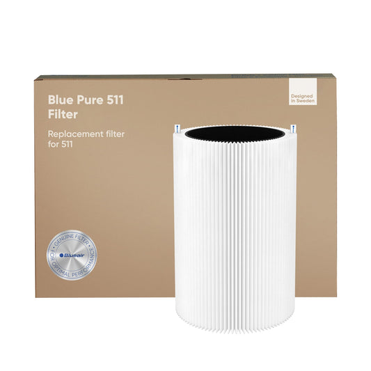 Blueair Genuine HEPASilent Replacement Filter for Blue Pure 511 Air Purifier ? Removes 99.97 Percent of Pollen, Dust, Pet Dander, Mould, Bacteria and