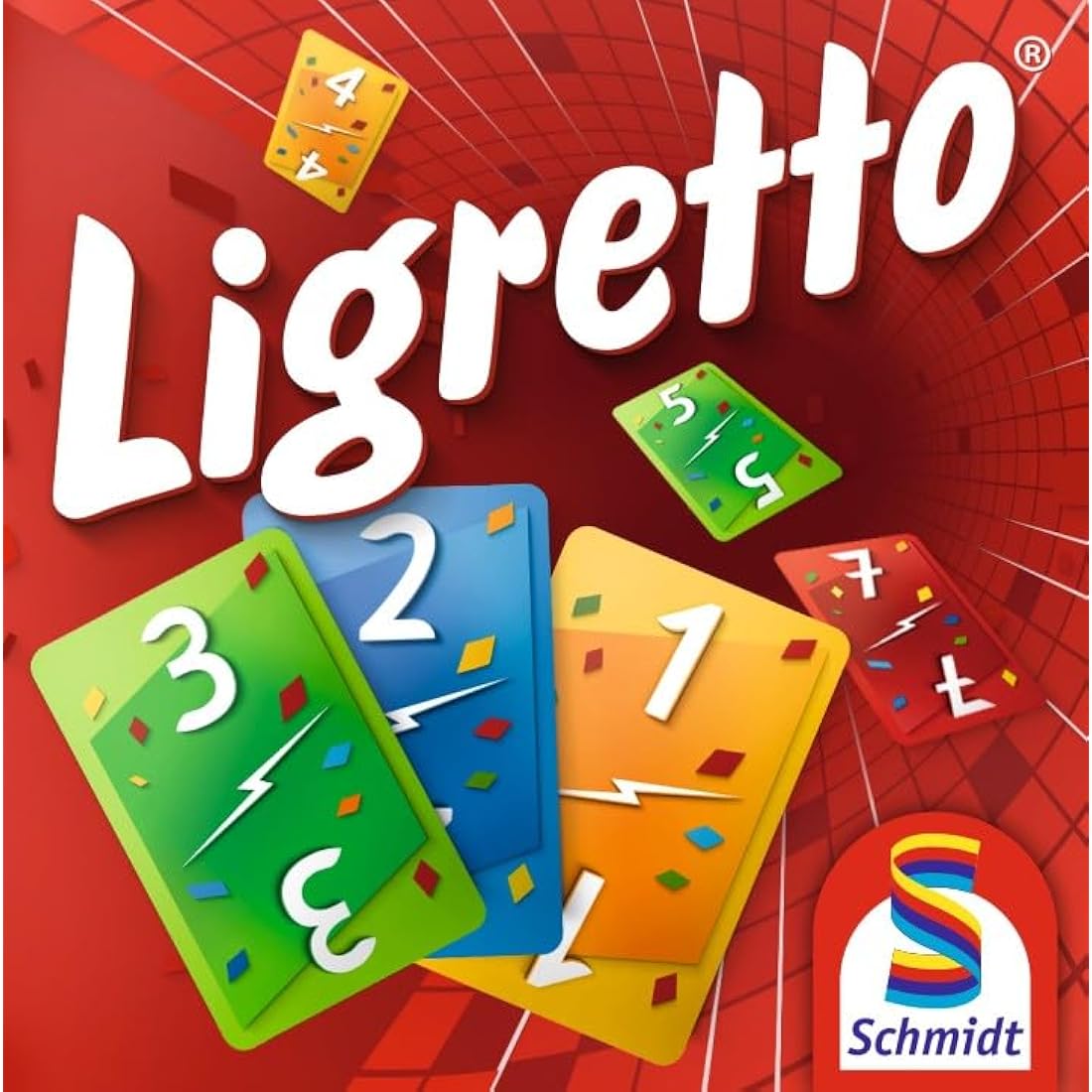 Schmidt | Ligretto Red | Card Game | Ages 8+ | 2 to 4 Players | 15 mins Minutes Playing Time