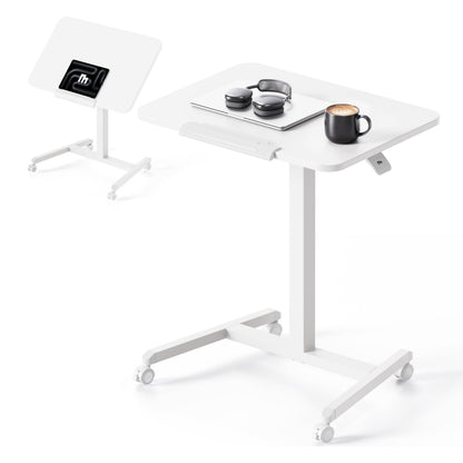 MAIDeSITe Fit Pro Over Bed Table with Wheels, Height Adjustable Desk