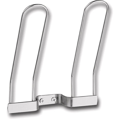 MRLION Shoe Rack for 1 Pair of Shoes Width 130 mm Steel Wire Silver RAL 9006 Coated Pack of 10