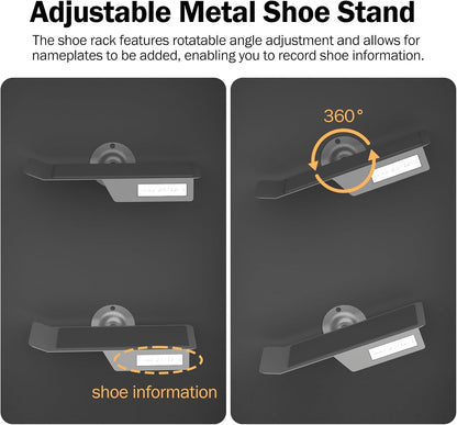 DuvinDD Sports Shoes Display Frame Case Shoe Shelf Wall Mount Floating Shoe Rack Display Sneaker Shoes Boxes Storage for Football Basketball Shoes