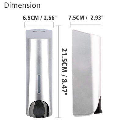 ILIKEPOW Soap Dispenser Silver for Shower Wall Mount